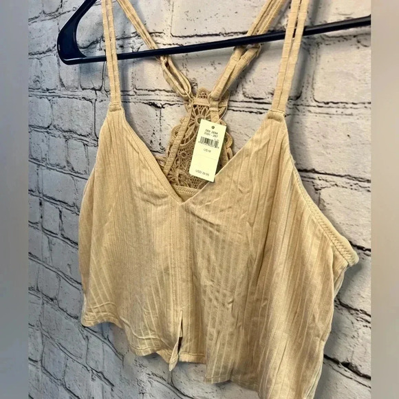 Aerie NWT Longline Racerback Bralette with Lace Detail Size Medium - Picture 2 of 6